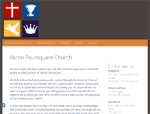 Tablet Screenshot of akronfoursquarechurch.org